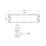Explorer CA 7074 8" LED Rear Combination Lamp – Stop, Tail, Indicator & Reverse, 12/24V