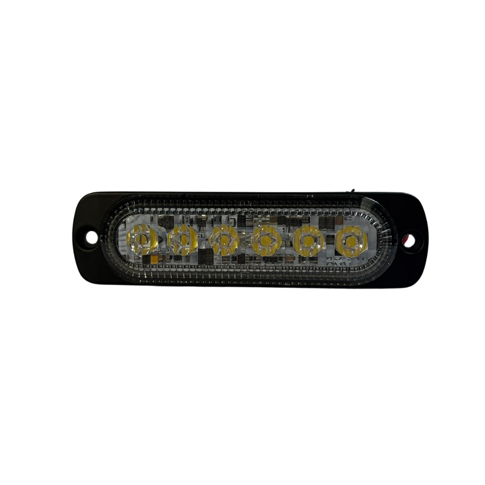 247 Lighting R10 High Intensity 6 Amber LED Warning Light (19 flash patterns)