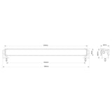 TRALERT® Stratos LED Lightbar 1270mm – R65 Approved Warning Light with White & Amber DRL