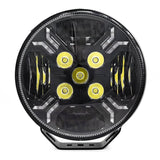 TRALERT® Ypsilon 9 LED Driving Light with Amber Warning Strobe – 7,800 Lumens, White/Amber Position Lights, 9–36V | WD-12078.1