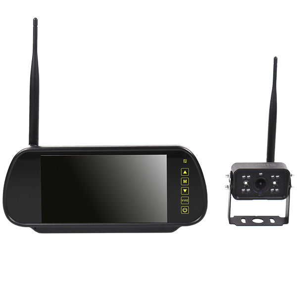 Durite 7" 1080p AHD Wireless Mirror Monitor Cam Kit (4 camera inputs, incl. 1 x 1080p CMOS camera)