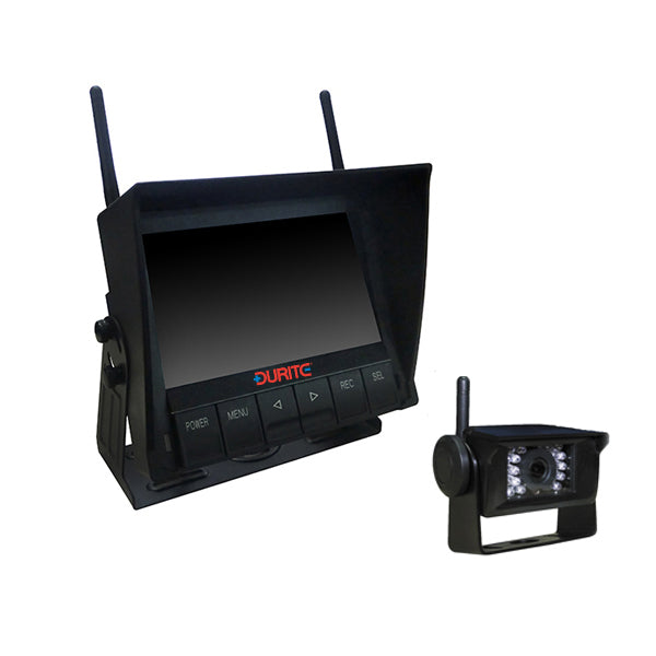 Durite 7" Wireless QUAD Monitor Integral DVR System (4 camera inputs, 4 cameras)
