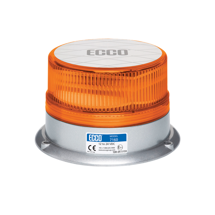 ECCO 7160 Series Reflex LED 360-Degree Flashing Beacon - Three Bolt Mount