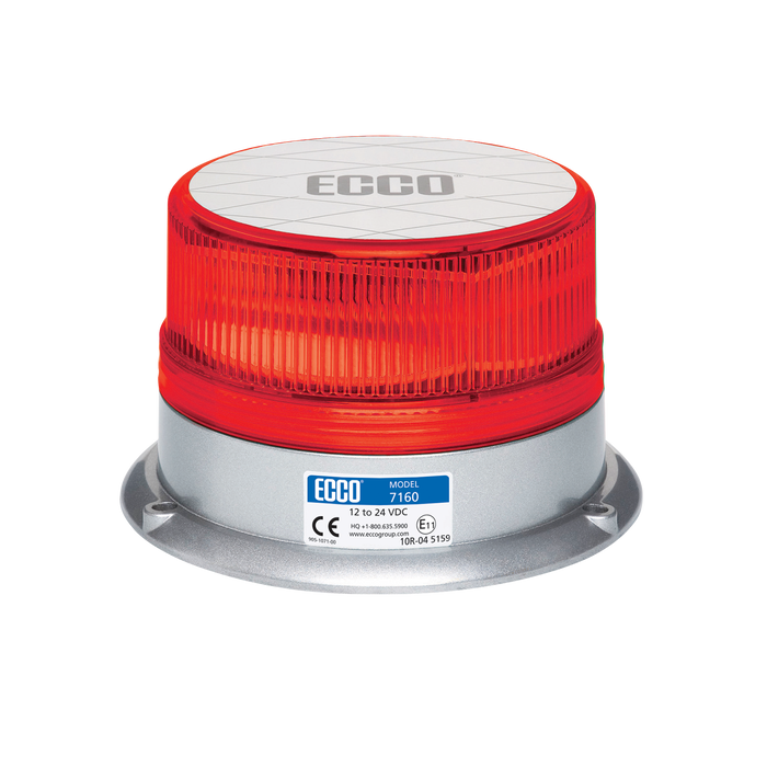 ECCO 7160 Series Reflex LED 360-Degree Flashing Beacon - Three Bolt Mount