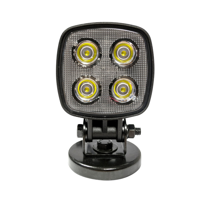 LED Autolamps Compact Square Work Lamp with Magnetic Base - 12/24V