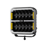 OZZ SQR 9" Square LED Driving Light with White/Amber Position Lights – 21,000 Lumens, 950m Range, ECE R149, 9–36V