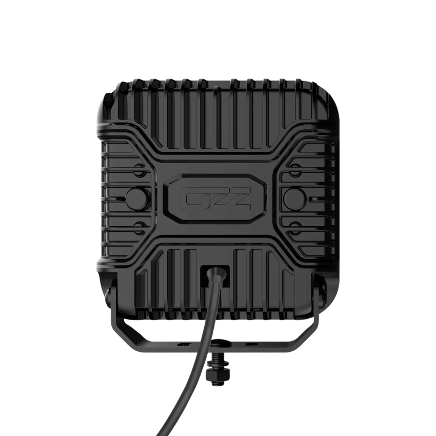 OZZ SQR 9" Square LED Driving Light with White/Amber Position Lights – 21,000 Lumens, 950m Range, ECE R149, 9–36V