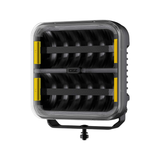 OZZ SQR 9" Square LED Driving Light with White/Amber Position Lights – 21,000 Lumens, 950m Range, ECE R149, 9–36V
