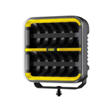 OZZ SQR 9" Square LED Driving Light with White/Amber Position Lights – 21,000 Lumens, 950m Range, ECE R149, 9–36V