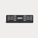 OZZ DLP1 LED Licence Plate Holder with Integrated Driving Light Bar – 9,600 Lumen, Black, 10–32V