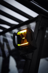 OZZ SQR 5" LED Work Light – Flood Beam with R65 Class 2 Warning Light, 12–24V