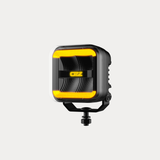 OZZ SQR 3" LED Work Light – Flood Beam with R65 Class 2 Warning Light, 12–24V