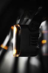 OZZ SQR 3" LED Work Light – Flood Beam with R65 Class 2 Warning Light, 12–24V