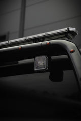 OZZ SQR 3" LED Work Light – Flood Beam with R65 Class 2 Warning Light, 12–24V