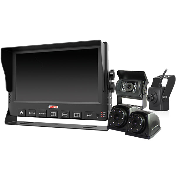 Durite 9" 720P HD Touchscreen Integral SSD DVR Kit (6 camera inputs, 1 or 4 cameras)