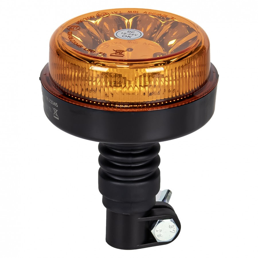 Truck LED ECE R65 LED Low Profile Flashing Beacon Amber - Flexi DIN