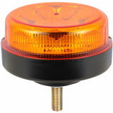 Truck LED ECE R65 LED Low Profile Flashing Beacon Amber - Single Bolt Mount