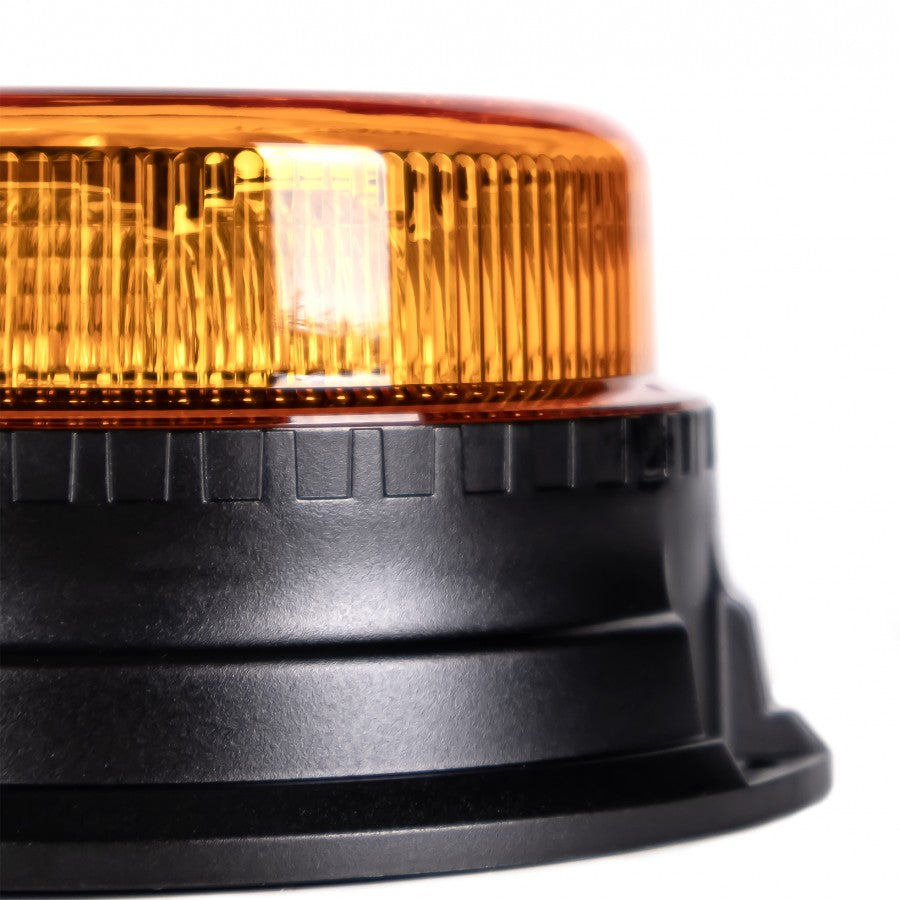 Truck LED ECE R65 LED Low Profile Flashing Beacon Amber - Three Bolt Mount