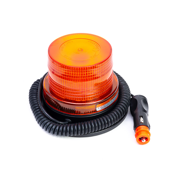 Ecoline Einzelbolzenhalterung R65 Agri Drehbar Blinkend Gelb LED