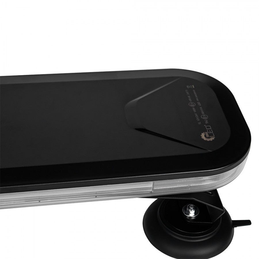 Truck LED ECE R65 Compact Strobe Warning LED Lightbar Amber Magnetic Mount - 560mm