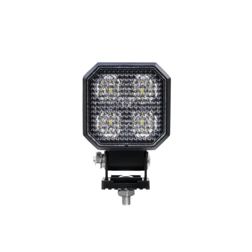 Premium 4 LED Square Work Light – 20W OSRAM, 1,764 Lumens, Flood Beam, 12/24V, IP69K