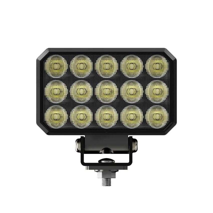 Premium 15 LED Rectangular Work Light – 90W, 5,605 Lumens, OSRAM LEDs, Flood Beam, 12/24V, IP69K