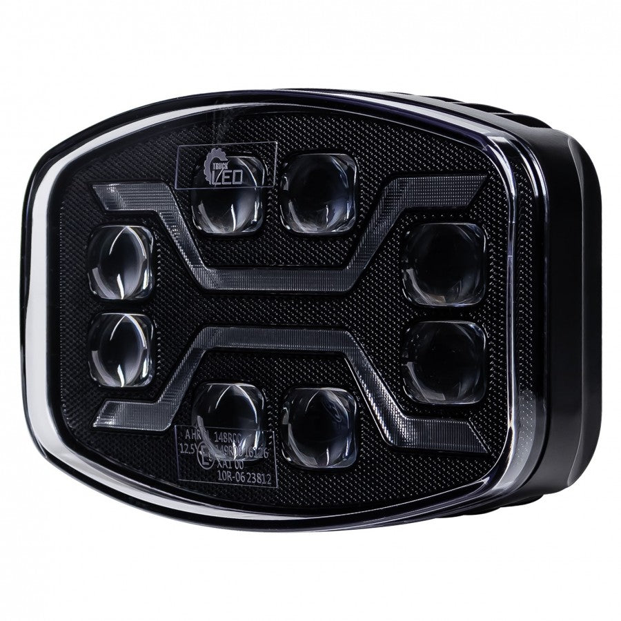 Truck LED X RANGE LED Driving Lamp with Position and Strobe Lamp - Oval