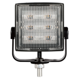 Square LED Strobe Light Head – R65 Approved 6 LED Warning Lamp with Bracket Mount