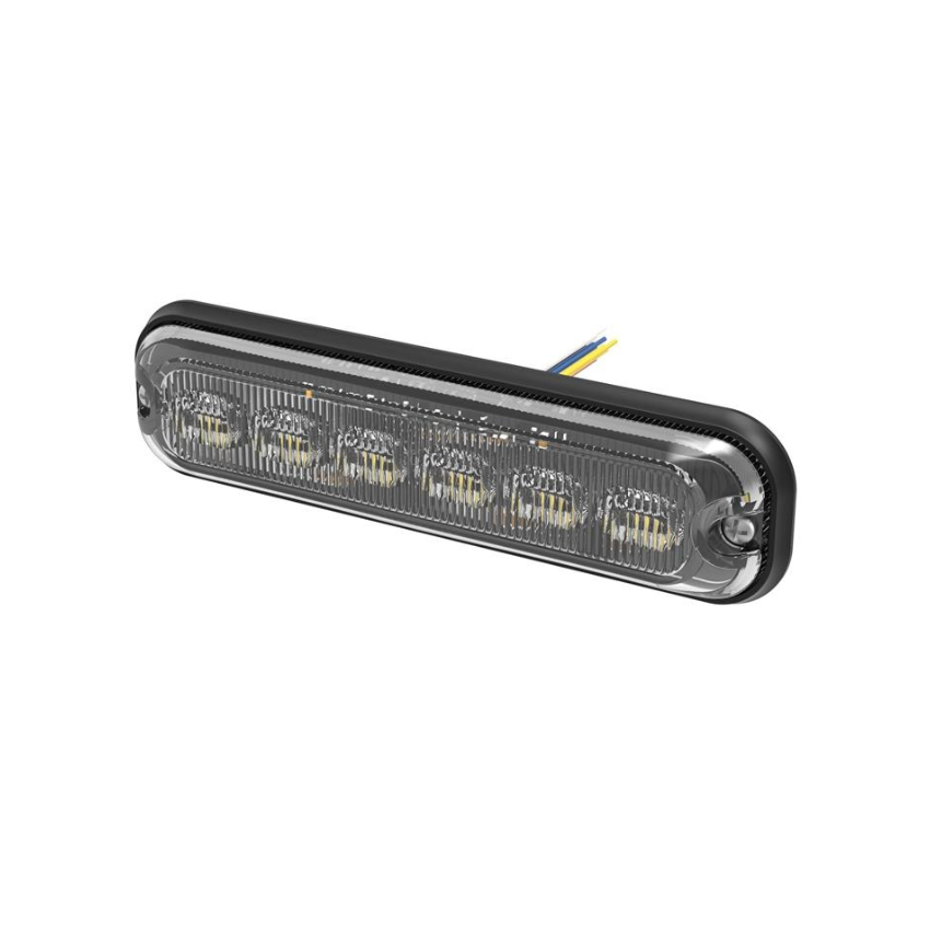 Class 1 Electrical LAP HLED6A 6 LED Amber Warning Light Head – ECE R65 Class II, 12/24V ...