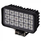Truck LED Rectangular High Brightness 18-LED Work Lamp - With Switch