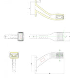 Truck LED L18 Series Flexible Rubber LED Stalk Trailer Marker Lamp
