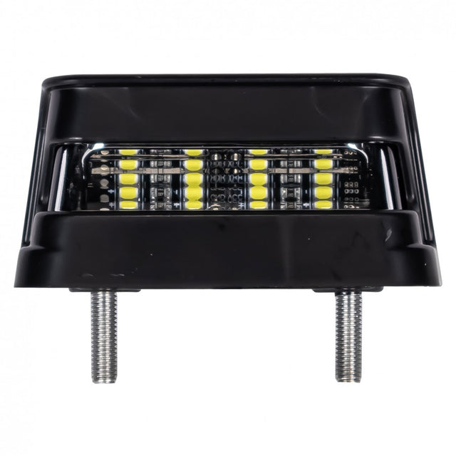 Truck LED 12/24V license plate lamp with integrated side marker and reflector, ECE R4/R10 approved, 0.6W, 300mm cable
