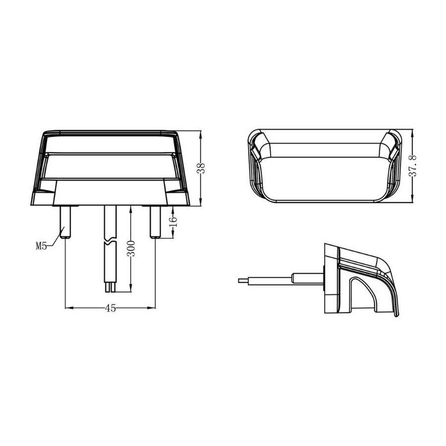 Truck LED 12/24V LED License Number Plate Lamp