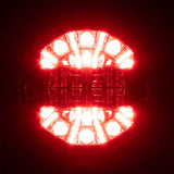 Truck LED 'Hamburger' LED Slim Line Rear Round Stop & Tail Lamp (9-33V)