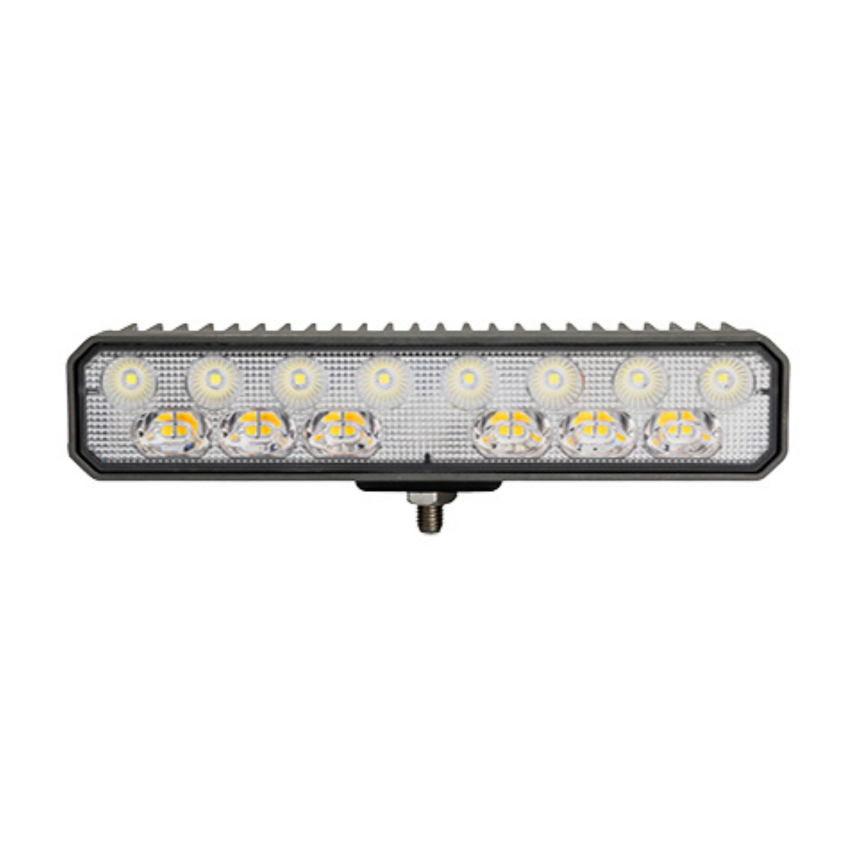 LAP LED Work Lamp with R65 Amber Strobe – 3780 Lumen Flood Beam, ECE R10/R65 Approved, 10–30V
