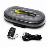 NOVA™ Wireless R65 Mini Lightbar – Rechargeable Magnetic Warning Light with Remote Control