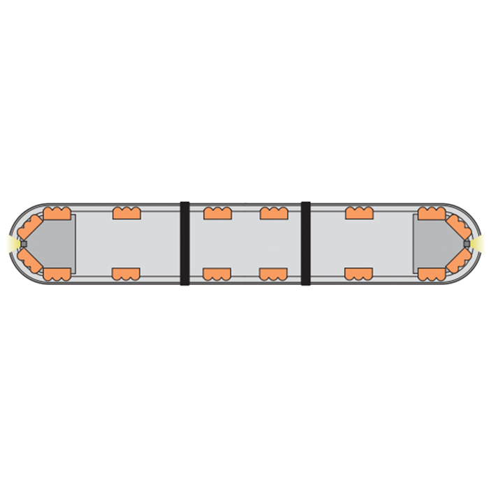 LAP Hurricane Titan (3 LED Series) ECE R65 4' / 1220mm LED Lightbar - Bolt Mount