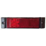 Truck LED Rear Marker Light – Red, 12/24V with Integrated Reflector & Compact Design