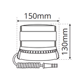 LAP LFB Magnetic LED Fresnel Beacon – ECE R65, 12/24V, IP69K