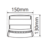 LAP LFB Three Bolt LED Fresnel Beacon – ECE R65, 12/24V, IP69K