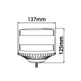 LAP LFB Single Bolt LED Fresnel Beacon – ECE R65, 12/24V, IP69K