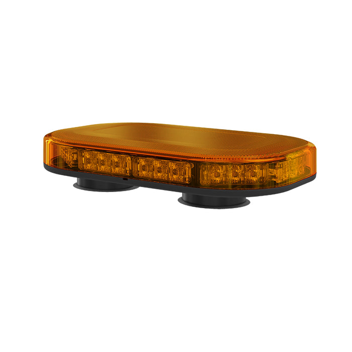 LED Autolamps MLB 246 Mini R65 Approved Compact LED Lightbar (Amber Lens) - Magnetic Mount