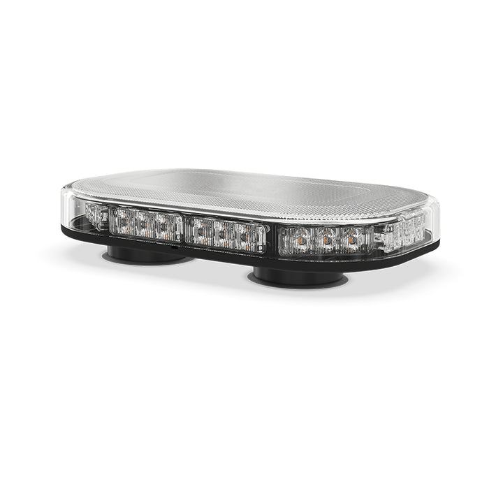 LED Autolamps MLB 246 Mini R65 Approved Compact LED Lightbar (Clear Lens) - Magnetic Mount