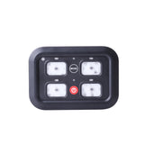 TRALERT® 4-PAD LED Lighting Switch Panel with Smartphone App Control – 4-Button, 12/24V, ECE R10