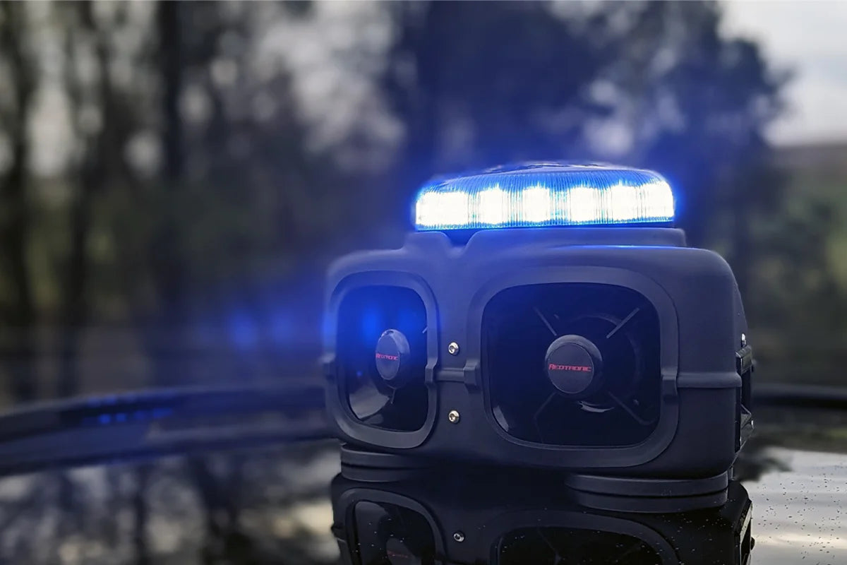 Redtronic TornadoX DUO LED Beacon with Integrated Siren