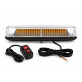 VSWD Low Profile LED Mini Lightbar – 280mm R65 Amber Warning Beacon, Single Bolt Mount, 12–24V