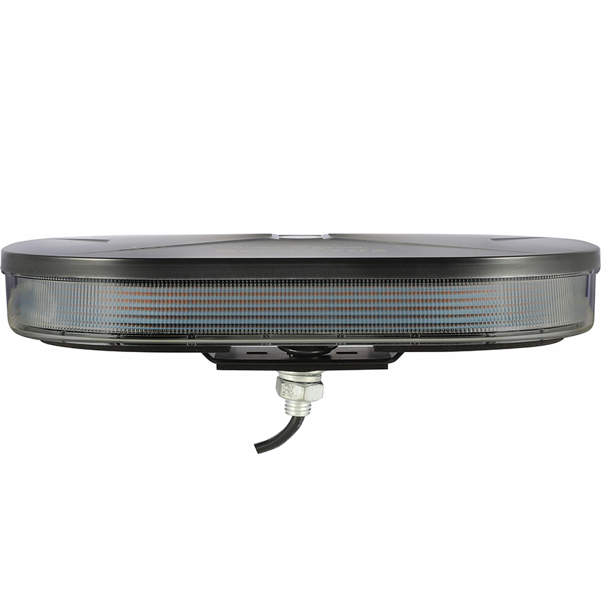 138 Series Smoked Mini LED Lightbar – R65 Approved Amber Warning Light with Single Bolt Mount - 12/24V