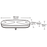 139 Series Smoked Mini LED Lightbar – R65 Approved Warning Light with Single Bolt Mount - 12/24V
