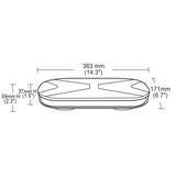 139 Series Mini LED Lightbar – R65 Approved Warning Light with Magnetic Mount - 12/24V