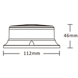 231 Series Compact Low Profile 12/24V LED Flashing Beacon - Magnetic